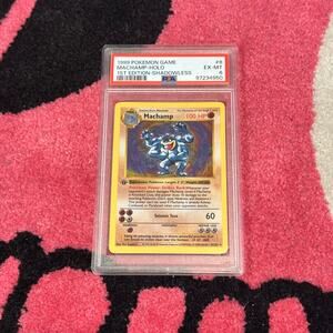 Machamp #8 – Pokémon TCG Base Set – Shadowless Holo Rare – PSA 6